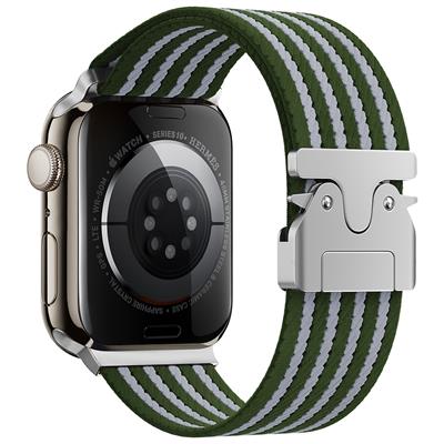 Apple Watch 44mm Zore KRD-133 Naylon Kumaş Hasır Örgülü Kordon