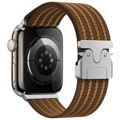 Apple Watch 45mm Zore KRD-133 Naylon Kumaş Hasır Örgülü Kordon