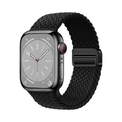 Apple Watch 7 41mm Zore KRD-134 Örgü Tasarımlı Hasır Kordon Strap Kayış