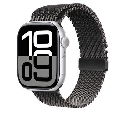 Apple Watch 7 45mm Zore KRD-100 Titanyum Hasır Kordon
