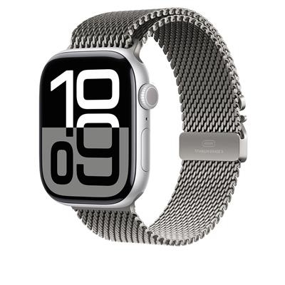 Apple Watch 7 45mm Zore KRD-100 Titanyum Hasır Kordon