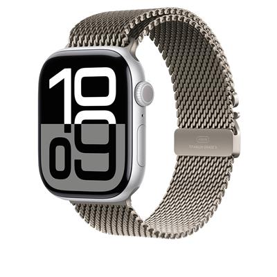 Apple Watch 7 45mm Zore KRD-100 Titanyum Hasır Kordon