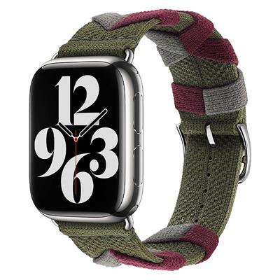 Apple Watch 7 45mm Zore KRD-97 Sarmal Örgü Tasarımlı Kordon