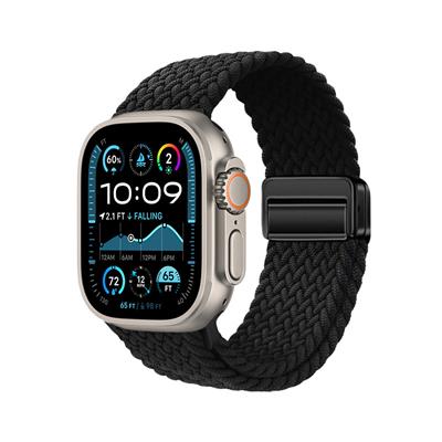 Apple Watch Ultra 49mm Zore KRD-134 Örgü Tasarımlı Hasır Kordon Strap Kayış