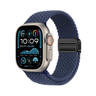 Apple Watch Ultra 49mm Zore KRD-134 Örgü Tasarımlı Hasır Kordon Strap Kayış