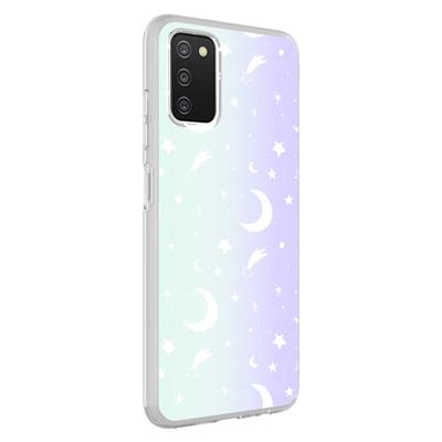 Galaxy A03S Uyumlu Kılıf Zore M-Blue Desenli Kapak