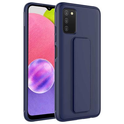 Galaxy A03S Uyumlu Kılıf Zore Qstand Kapak