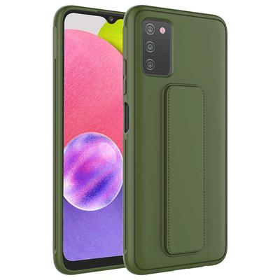 Galaxy A03S Uyumlu Kılıf Zore Qstand Kapak