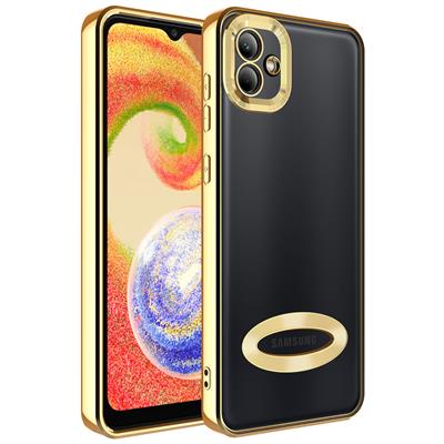 Galaxy A04 Uyumlu Kılıf Kamera Korumalı Logo Gösteren Zore Omega Kapak