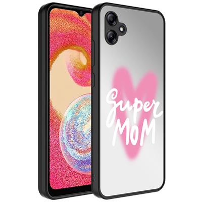 Galaxy A04E Uyumlu Kılıf Aynalı Desenli Kamera Korumalı Parlak Zore Mirror Kapak