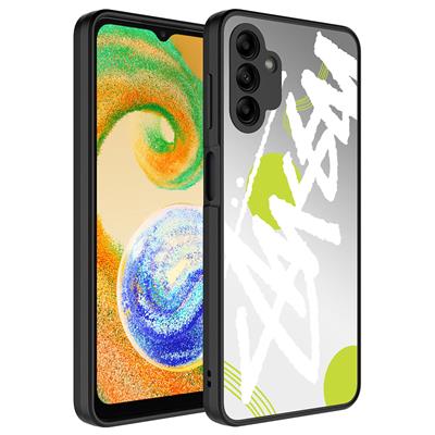 Galaxy A04S Uyumlu Kılıf Aynalı Desenli Kamera Korumalı Parlak Zore Mirror Kapak