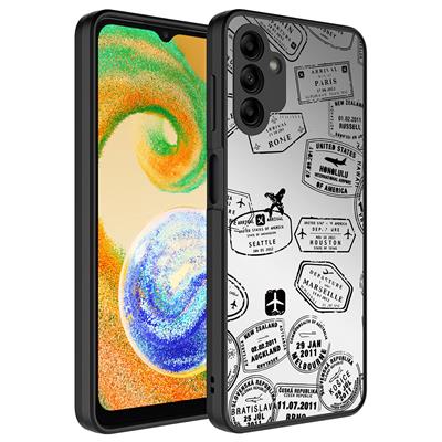 Galaxy A04S Uyumlu Kılıf Aynalı Desenli Kamera Korumalı Parlak Zore Mirror Kapak