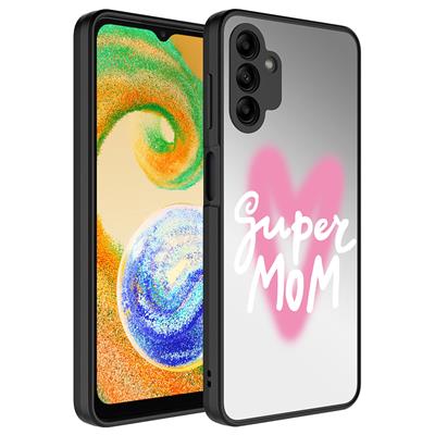 Galaxy A04S Uyumlu Kılıf Aynalı Desenli Kamera Korumalı Parlak Zore Mirror Kapak