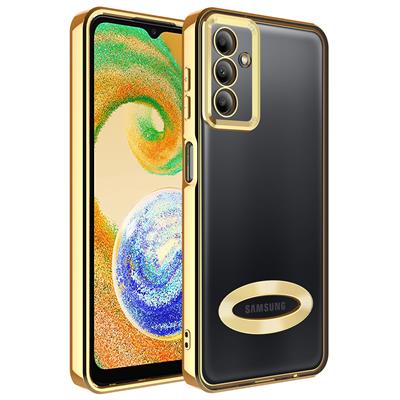 Galaxy A04S Uyumlu Kılıf Kamera Korumalı Logo Gösteren Zore Omega Kapak