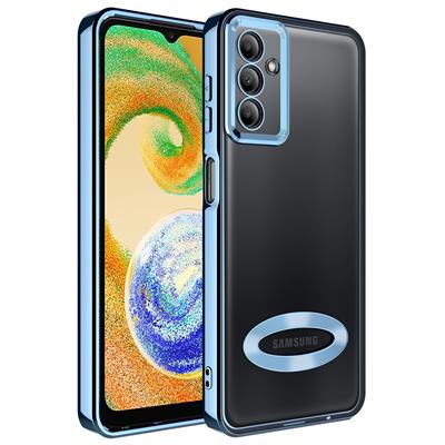 Galaxy A04S Uyumlu Kılıf Kamera Korumalı Logo Gösteren Zore Omega Kapak