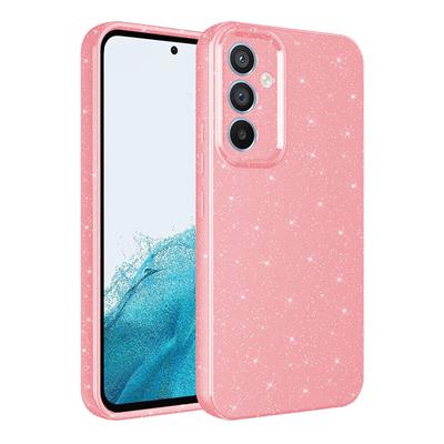 Galaxy A05S Uyumlu Kılıf Kamera Korumalı Simli Lüks Zore Koton Kapak