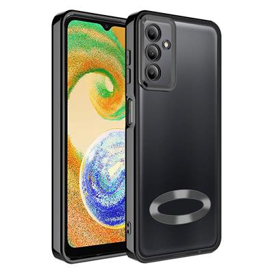 Galaxy A05S Uyumlu Kılıf Kamera Korumalı Logo Gösteren Zore Omega Kapak