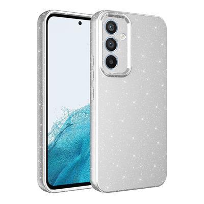 Galaxy A05S Uyumlu Kılıf Kamera Korumalı Simli Lüks Zore Koton Kapak