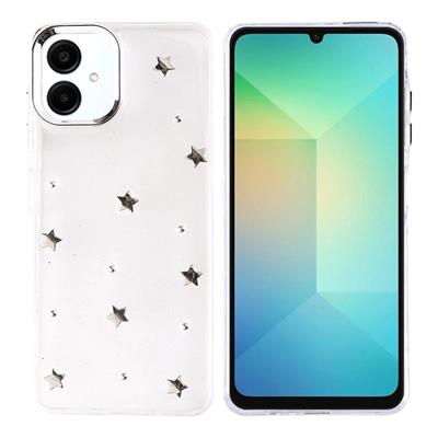 Galaxy A06 Uyumlu Kılıf Airbag Tasarımlı Simli Şeffaf Zore Kutup Kapak