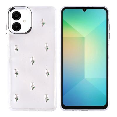 Galaxy A06 Uyumlu Kılıf Airbag Tasarımlı Simli Şeffaf Zore Kutup Kapak