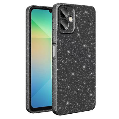 Galaxy A06 Uyumlu Kılıf Kamera Korumalı Simli Lüks Zore Koton Kapak