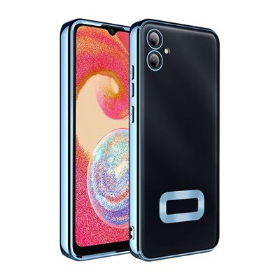 Galaxy A06 Uyumlu Kılıf Kamera Korumalı Logo Gösteren Zore Omega Kapak