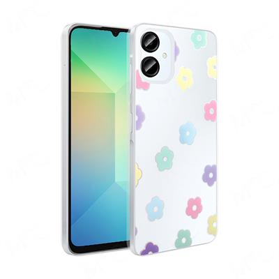 Galaxy A06 Uyumlu Kılıf Şeffaf Figürlü Zore Folk Sert Kapak
