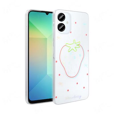 Galaxy A06 Uyumlu Kılıf Şeffaf Figürlü Zore Folk Sert Kapak