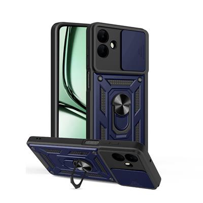 Galaxy A07 Uyumlu Kılıf Magnetik Standlı Kamera Korumalı Zore Sürgülü Vega Kapak