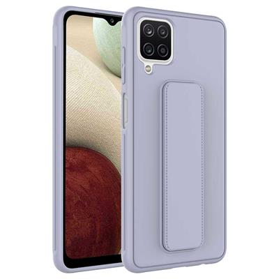 Galaxy A12 Uyumlu Kılıf Zore Qstand Kapak