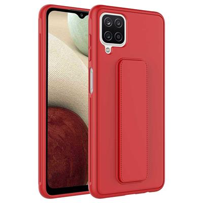 Galaxy A12 Uyumlu Kılıf Zore Qstand Kapak