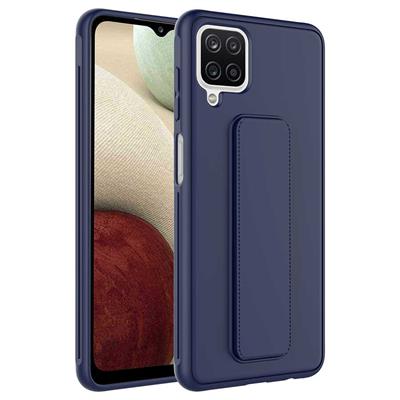 Galaxy A12 Uyumlu Kılıf Zore Qstand Kapak