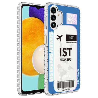 Galaxy A13 4G Uyumlu Kılıf Airbag Kenarlı Renkli Desenli Silikon Zore Elegans Kapak
