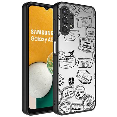 Galaxy A13 4G Uyumlu Kılıf Aynalı Desenli Kamera Korumalı Parlak Zore Mirror Kapak