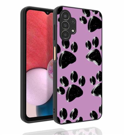 Galaxy A13 4G Uyumlu Kılıf Desenli Kamera Korumalı Parlak Zore Nora Kapak