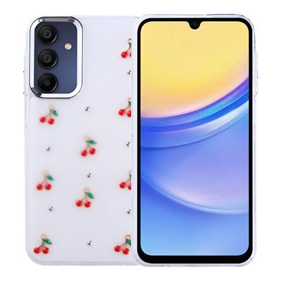 Galaxy A15 Uyumlu Kılıf Airbag Tasarımlı Simli Şeffaf Zore Kutup Kapak