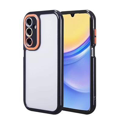 Galaxy A15 Uyumlu Kılıf Kamera Korumalı Renkli Kenar ve Çerçeve Tasarımlı Zore Vitamin Kapak