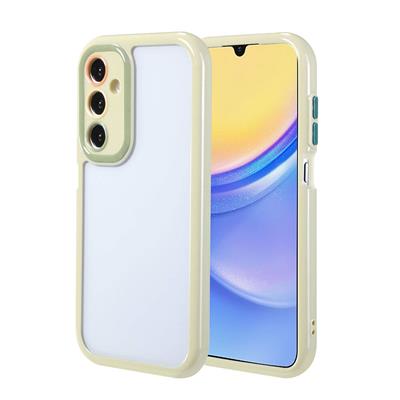 Galaxy A15 Uyumlu Kılıf Kamera Korumalı Renkli Kenar ve Çerçeve Tasarımlı Zore Vitamin Kapak