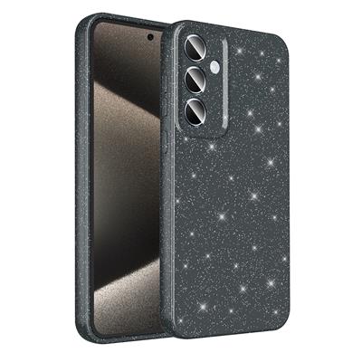 Galaxy A15 Uyumlu Kılıf Kamera Korumalı Simli Lüks Zore Koton Kapak