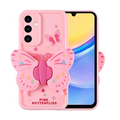 Galaxy A15 Uyumlu Kılıf Kamera Korumalı Figür Tasarımlı Zore Kapya Kapak