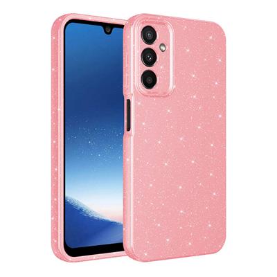Galaxy A15 Uyumlu Kılıf Kamera Korumalı Simli Lüks Zore Koton Kapak