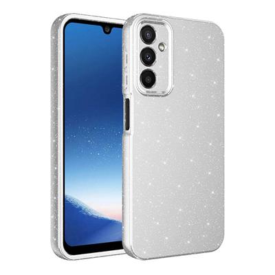 Galaxy A15 Uyumlu Kılıf Kamera Korumalı Simli Lüks Zore Koton Kapak