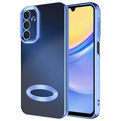 Galaxy A15 Uyumlu Kılıf Kamera Korumalı Logo Gösteren Zore Omega Kapak