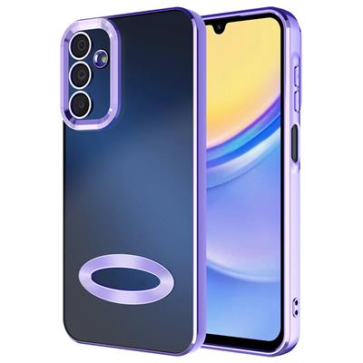 Galaxy A15 Uyumlu Kılıf Kamera Korumalı Logo Gösteren Zore Omega Kapak