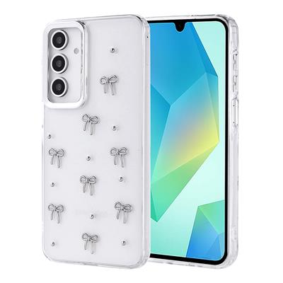 Galaxy A16 Uyumlu Kılıf Airbag Tasarımlı Simli Şeffaf Zore Kutup Kapak