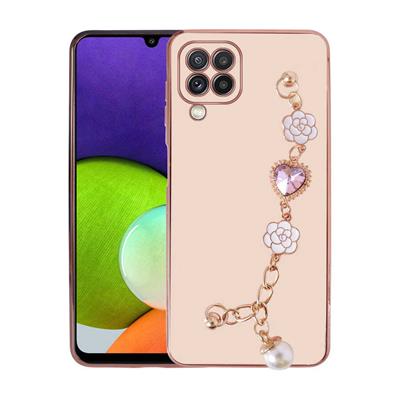 Galaxy A22 4G Uyumlu Kılıf El Tutamaçlı Kamera Korumalı Zore Taka Silikon Kapak
