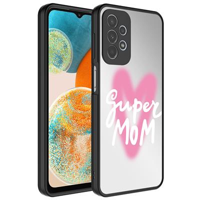Galaxy A23 Uyumlu Kılıf Aynalı Desenli Kamera Korumalı Parlak Zore Mirror Kapak
