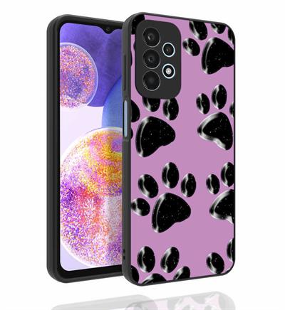Galaxy A23 Uyumlu Kılıf Desenli Kamera Korumalı Parlak Zore Nora Kapak