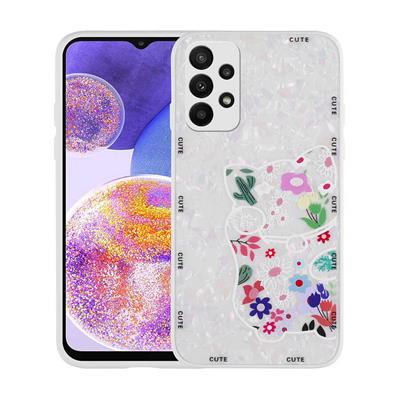 Galaxy A23 Uyumlu Kılıf Desenli Sert Silikon Zore Mumila Kapak