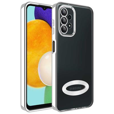 Galaxy A23 Uyumlu Kılıf Kamera Korumalı Logo Gösteren Zore Omega Kapak
